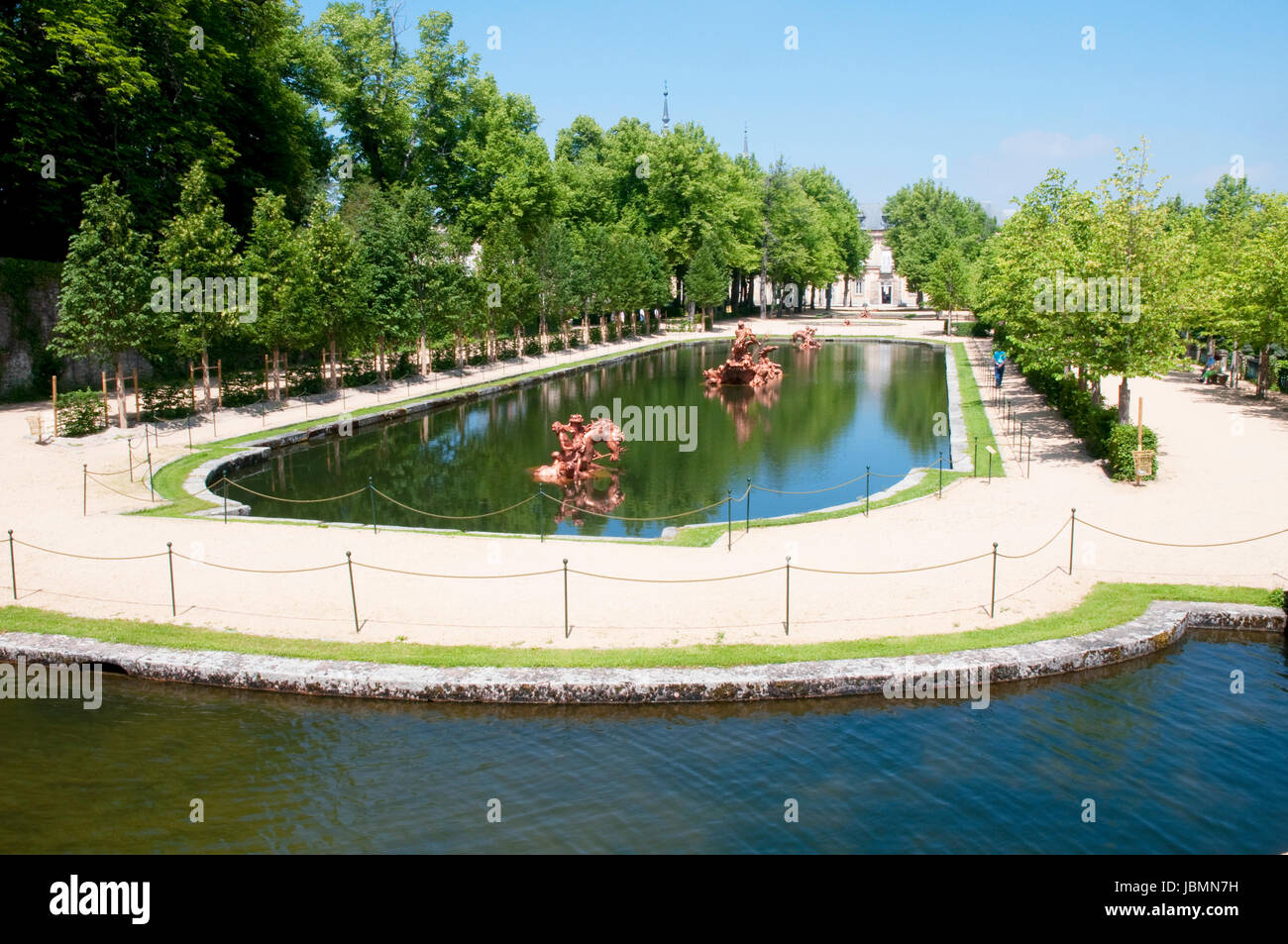 Carrera de Caballos fountain. La Granja de San Ildefonso, Segovia province,  Castilla Leon, Spain Stock Photo - Alamy