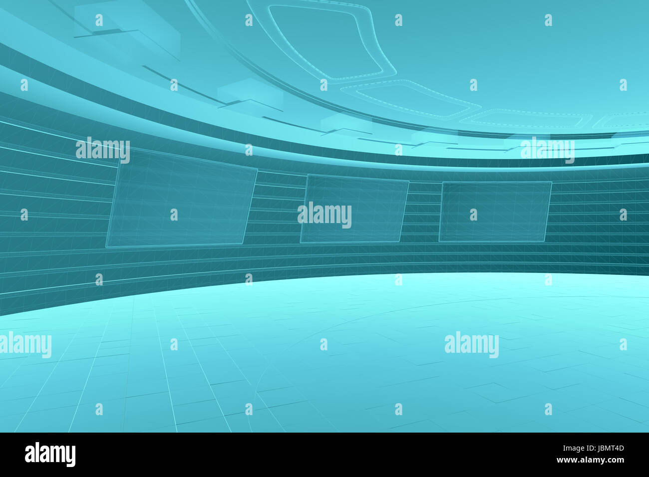 X-Ray Image Of Abstract futuristic interior Stock Photo - Alamy