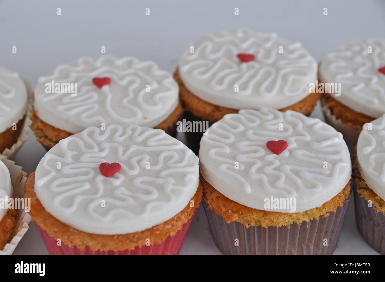 wedding cupcakes Stock Photo