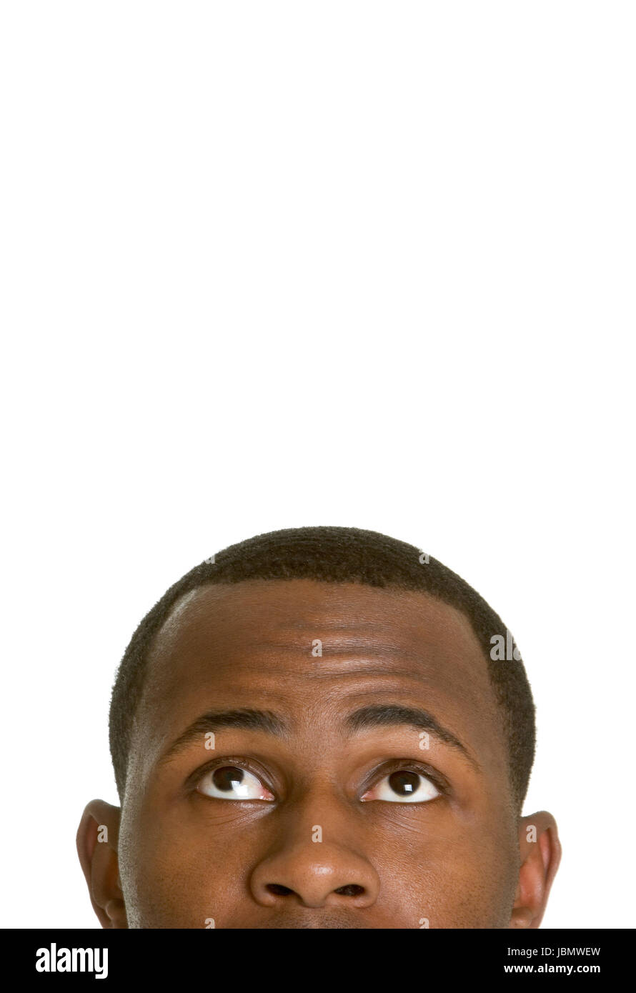 African american man looking up Stock Photo - Alamy