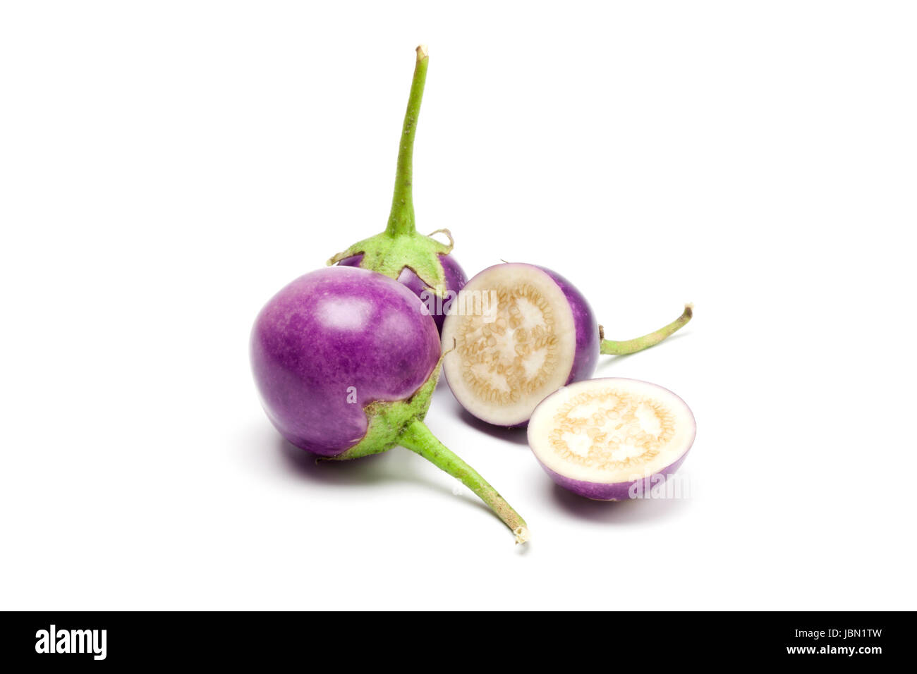 purple eggplant isolated on white background Stock Photo - Alamy