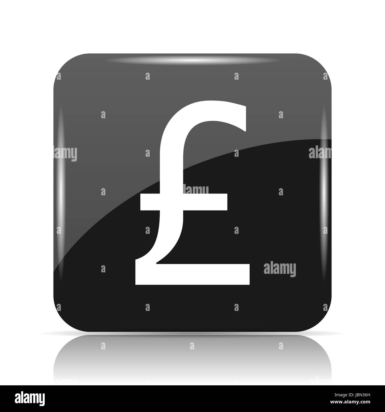 Pound icon. Internet button on white background Stock Photo - Alamy