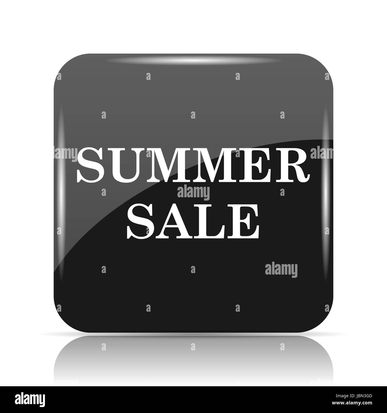 Summer sale icon. Internet button on white background. Stock Photo