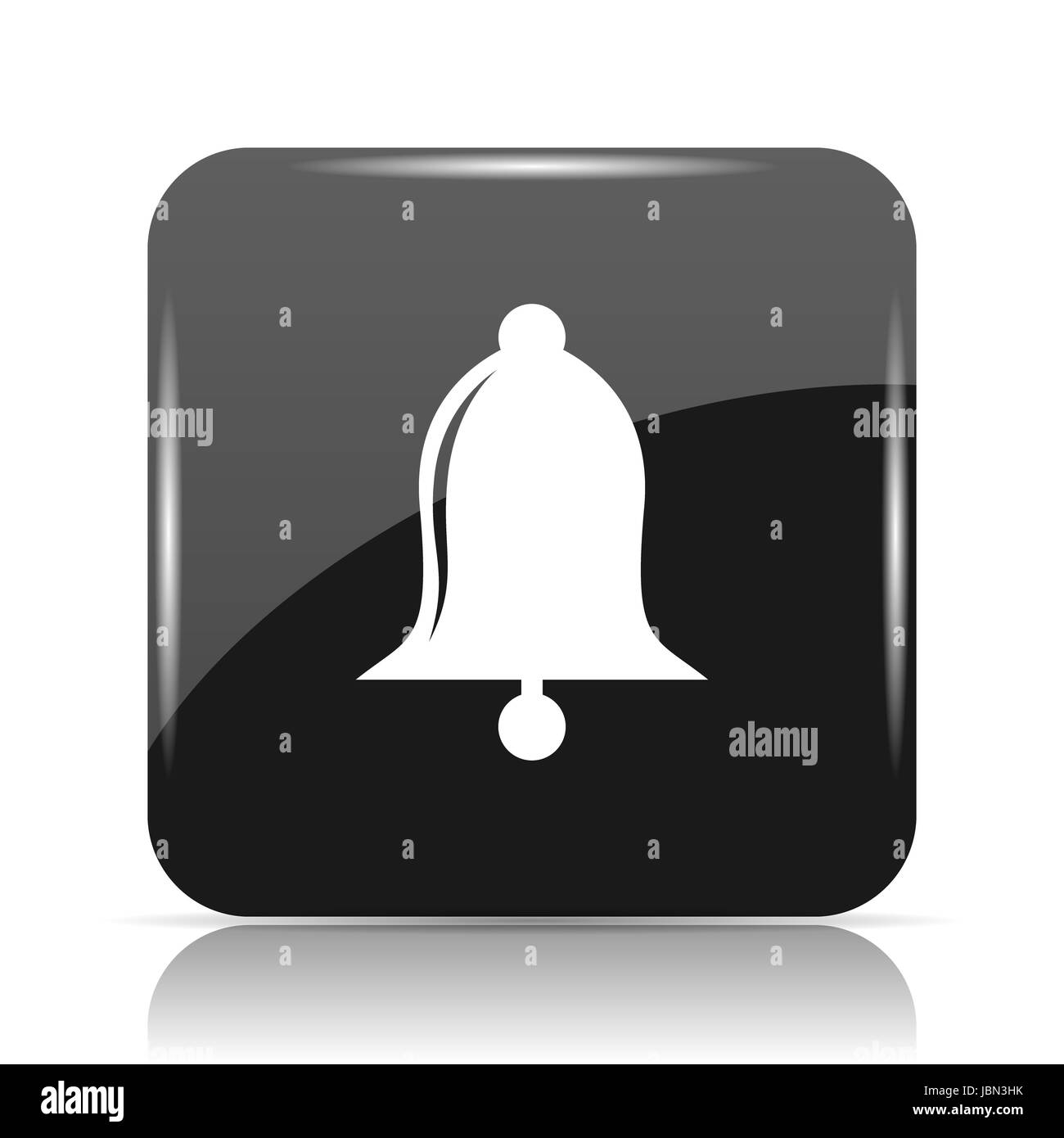 Bell icon. Internet button on white background Stock Photo - Alamy