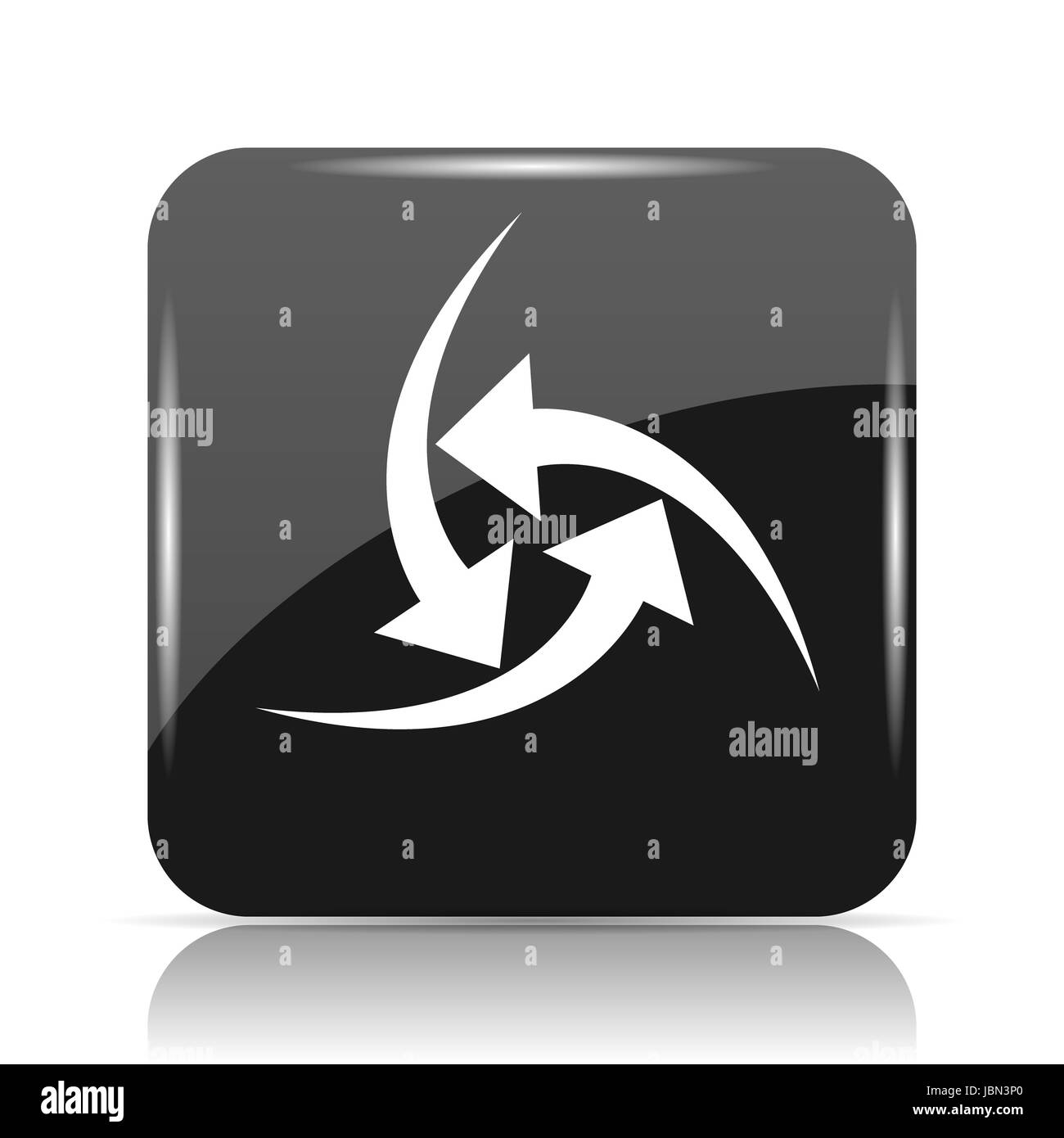 Change icon. Internet button on white background Stock Photo - Alamy