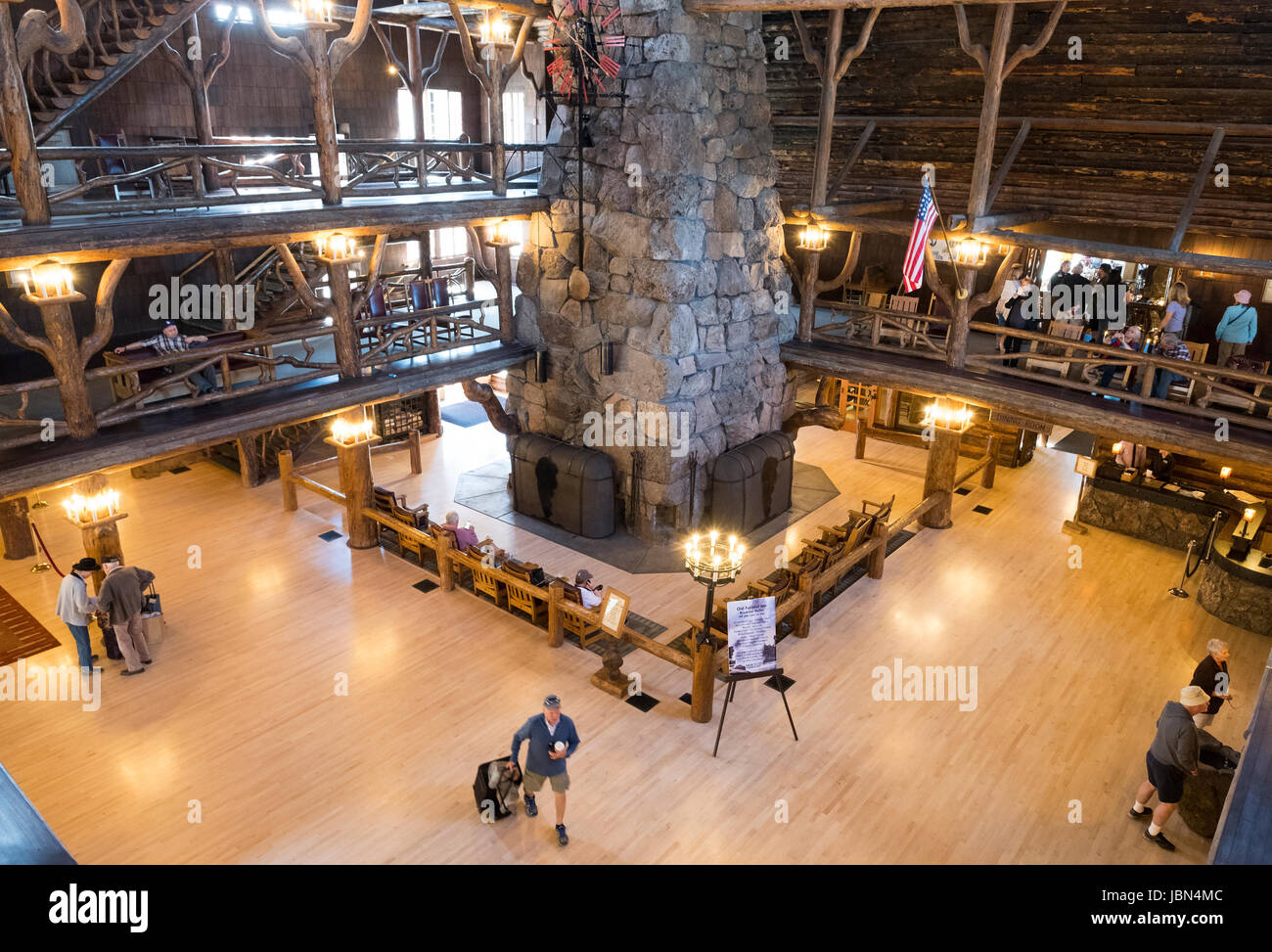 Yellowstone Old Faithful Inn And Hotel Stock Photos Yellowstone