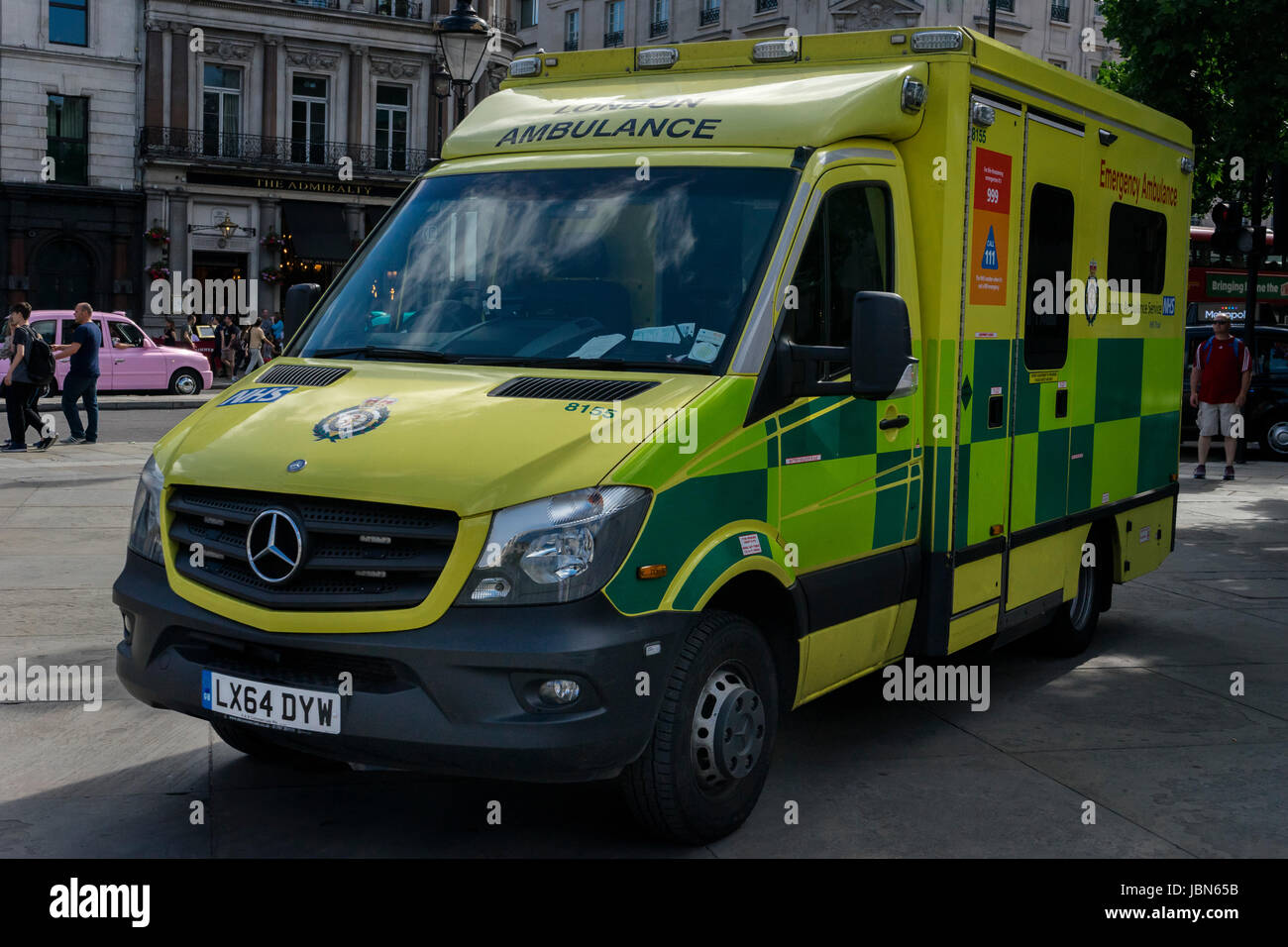 Emergency Ambulance, London, United Kingdom Stock Photo