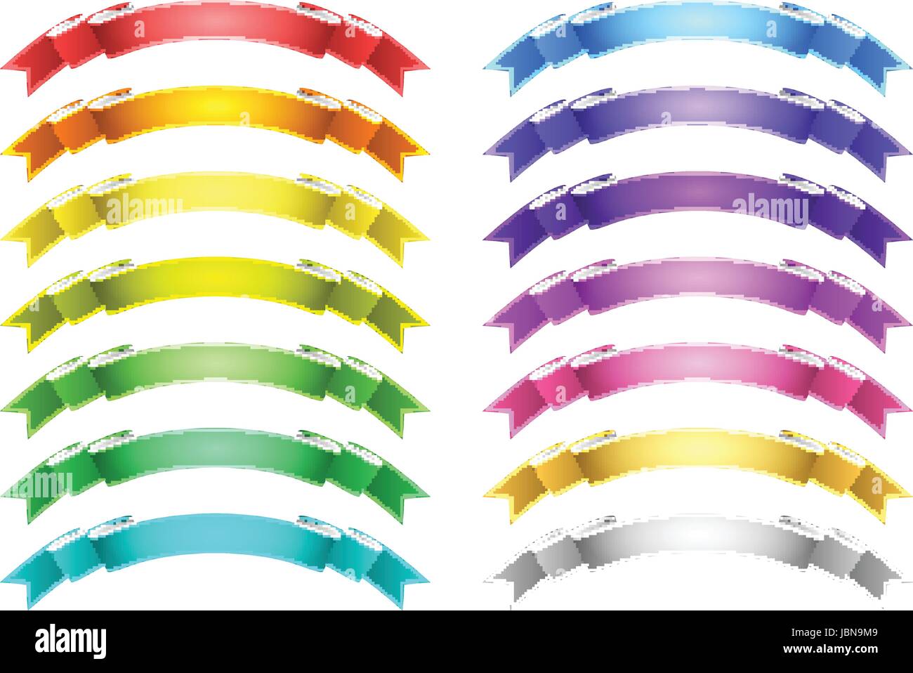 vector ribbons set Stock Vector Image & Art - Alamy