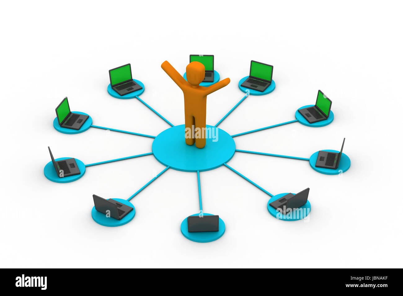 Computer network. communicating data Stock Photo - Alamy