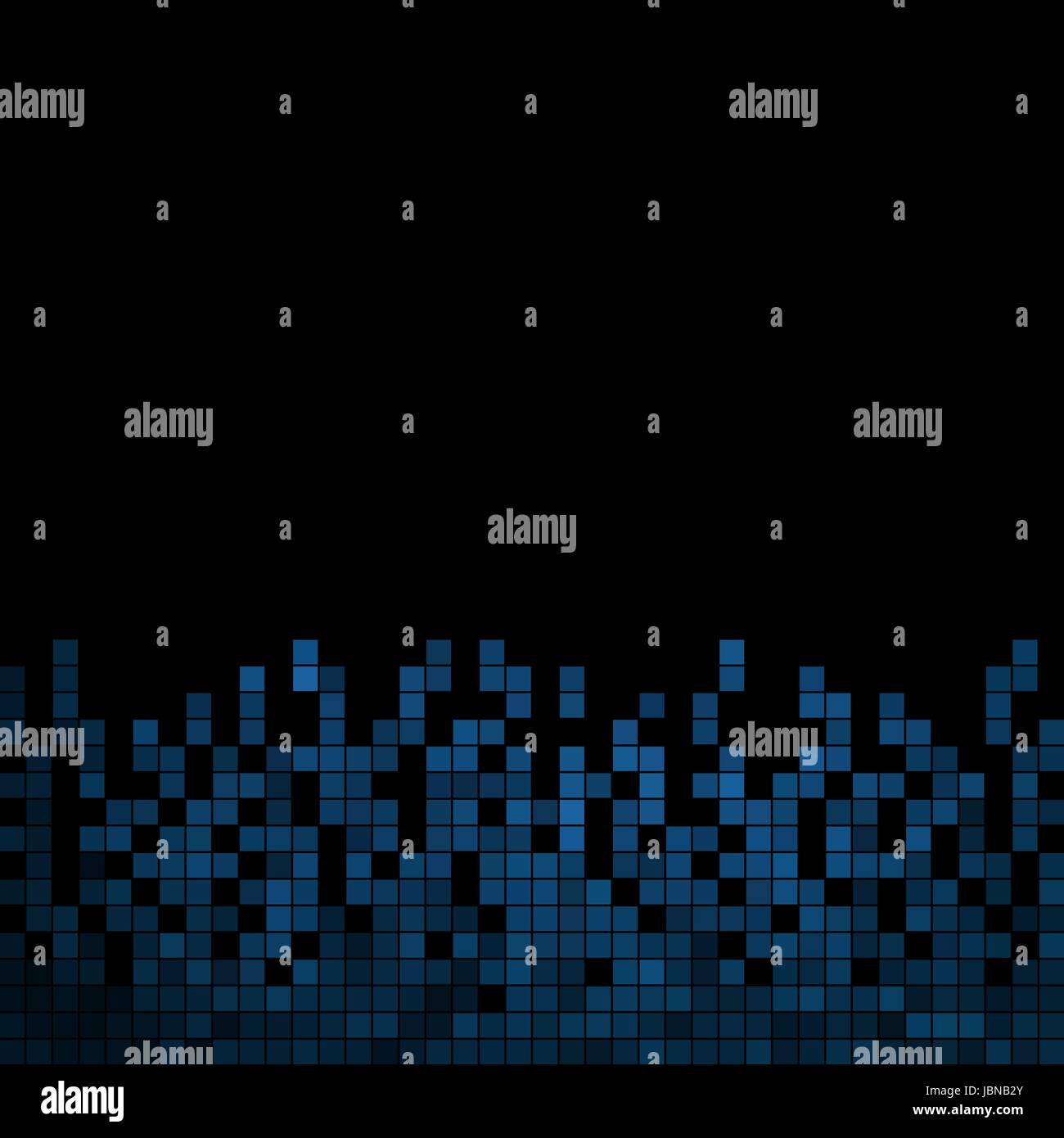 abstract vector square pixel mosaic background - blue Stock Vector ...