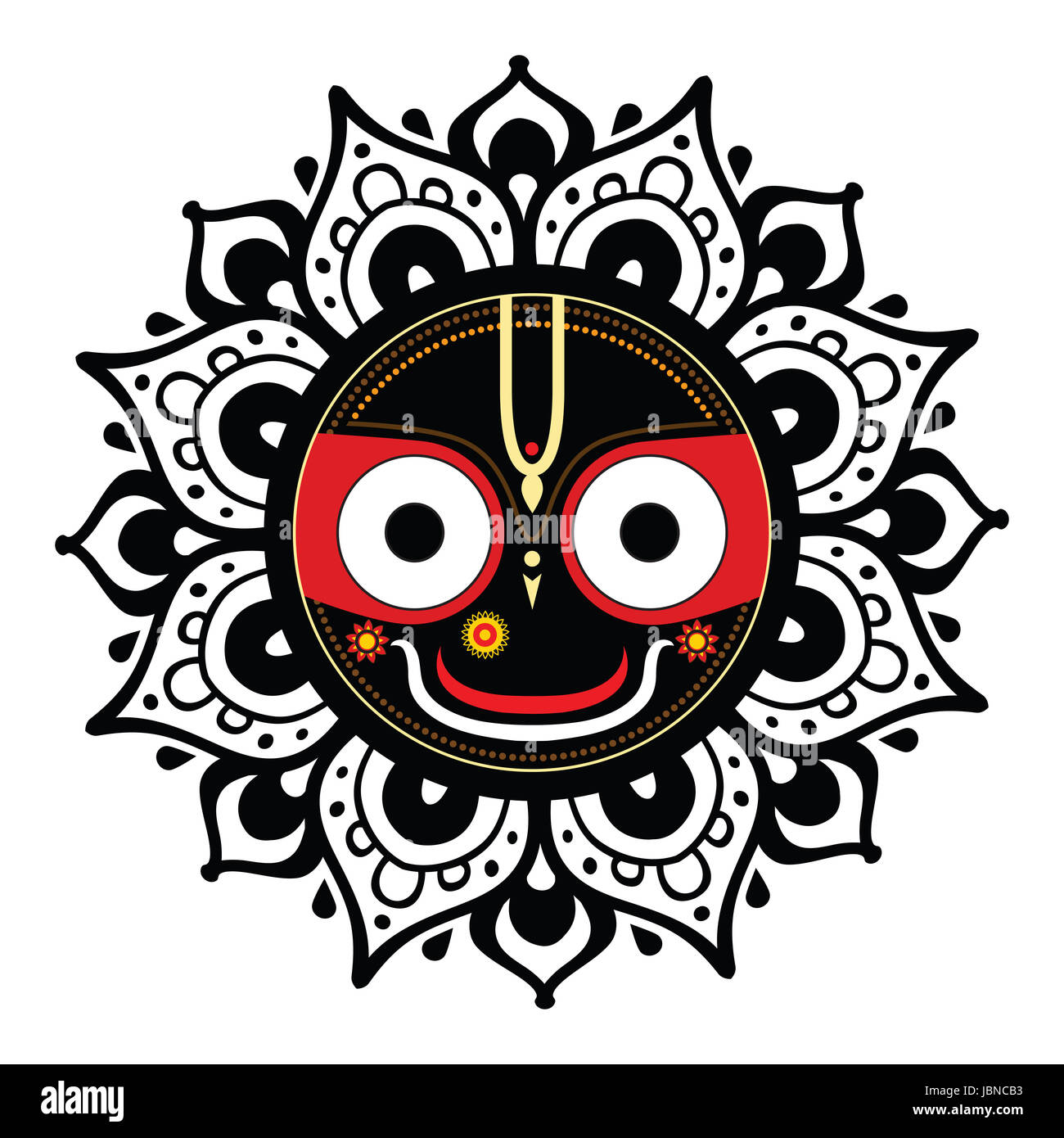 Jagannath. Indian God of the Universe. Lord Jagannatha. Stock Photo