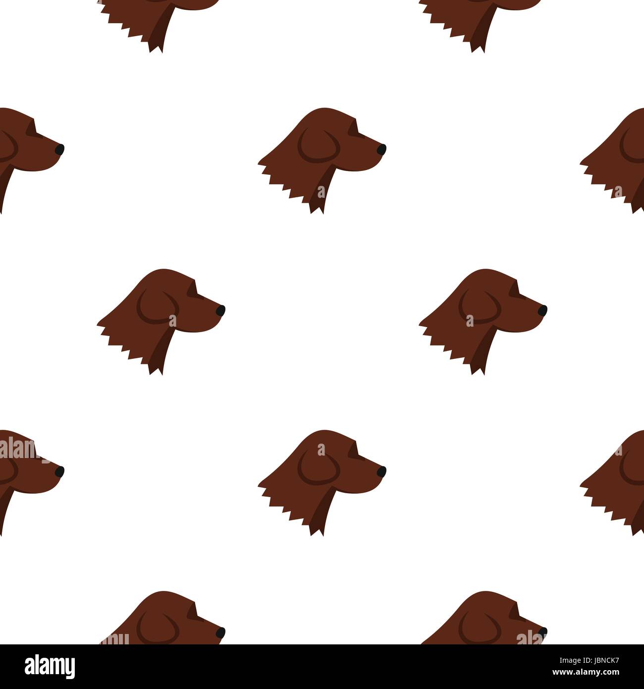 Beagle dog pattern seamless background in flat style repeat vector ...