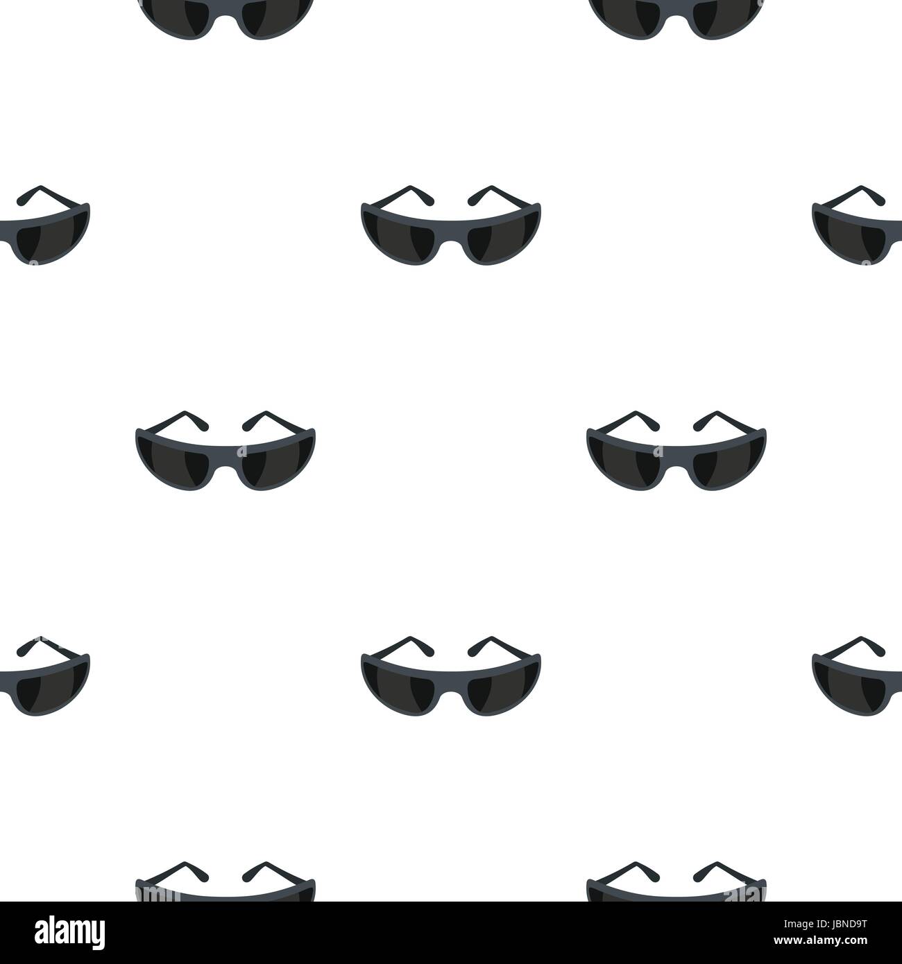 Black sunglasses pattern seamless background in flat style repeat