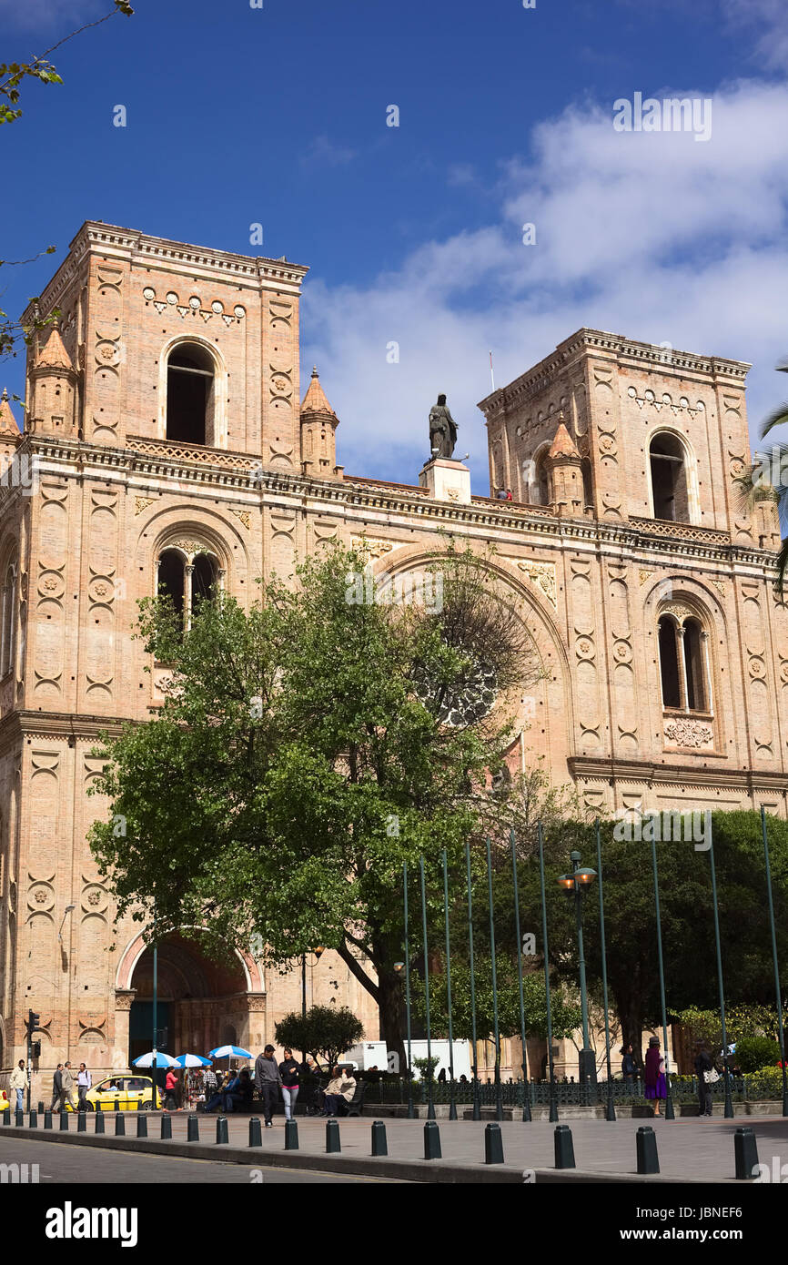 CUENCA, ECUADOR FEBRUARY 13, 2014 The New Cathedral of Cuenca at the