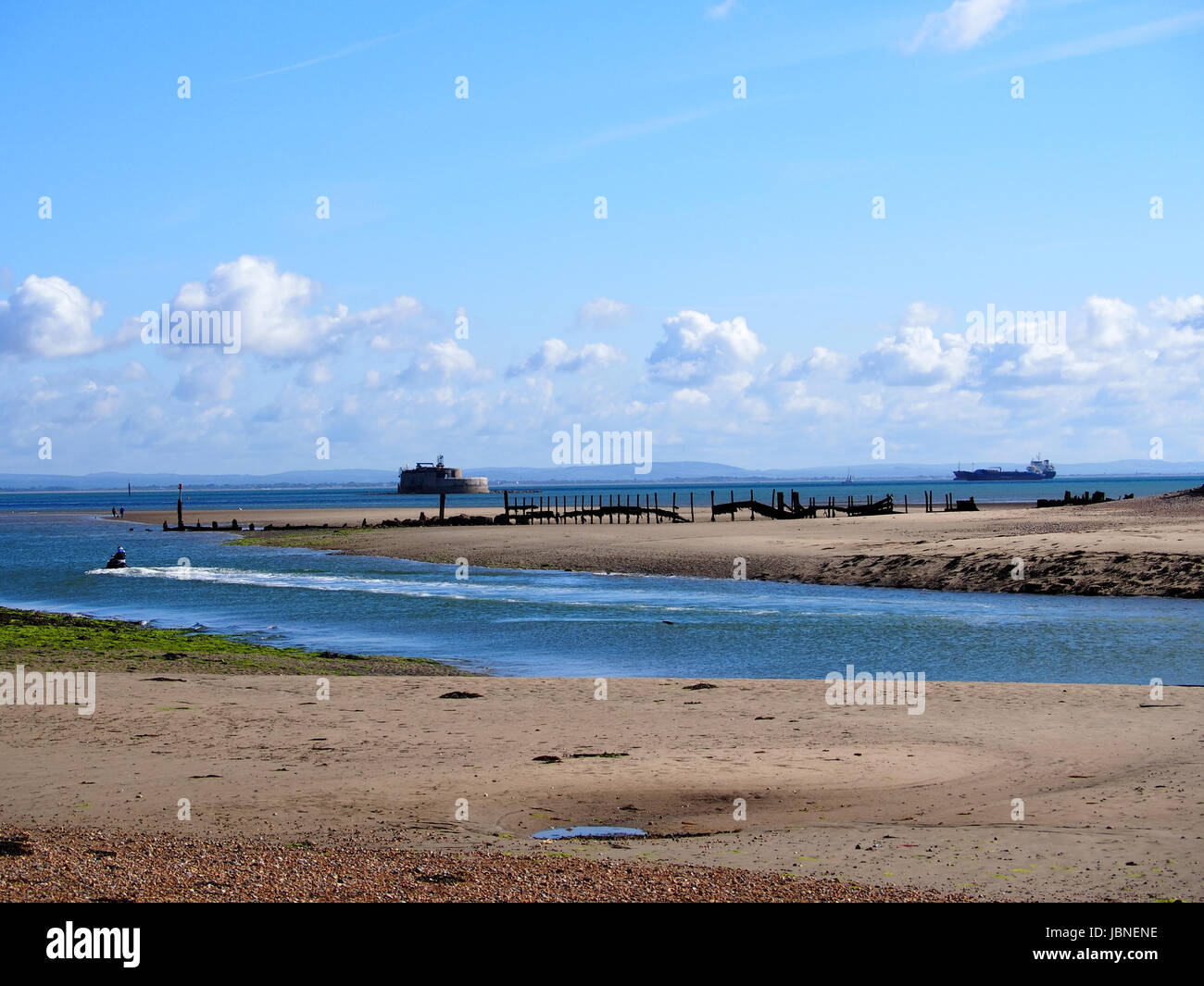 The entrance to Bembridge Harbour, Isle of Wight Stock Photo - Alamy