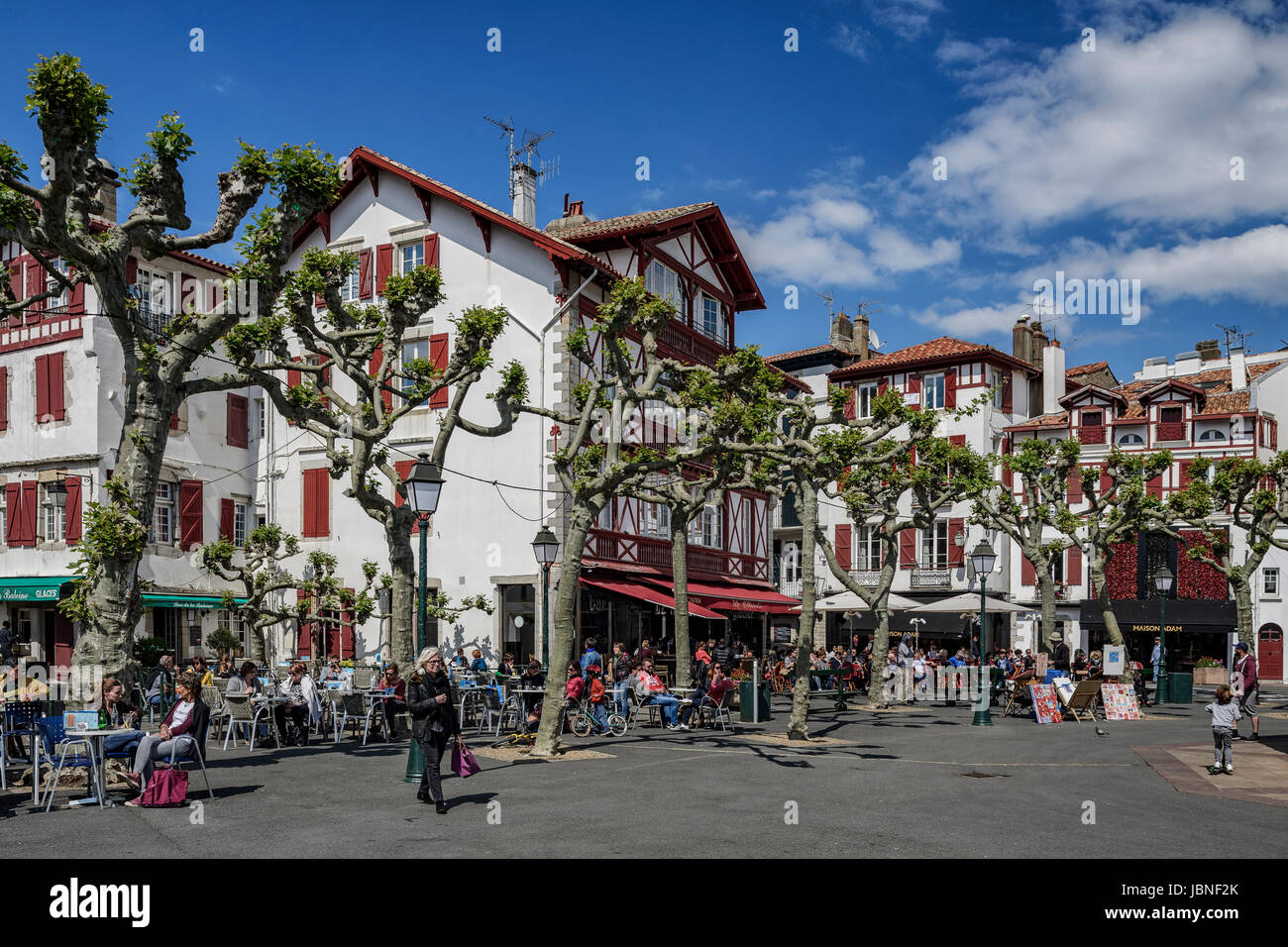 Place Louis XIV in Saint-Jean-de-Luz, French commune, Pyrénées ...