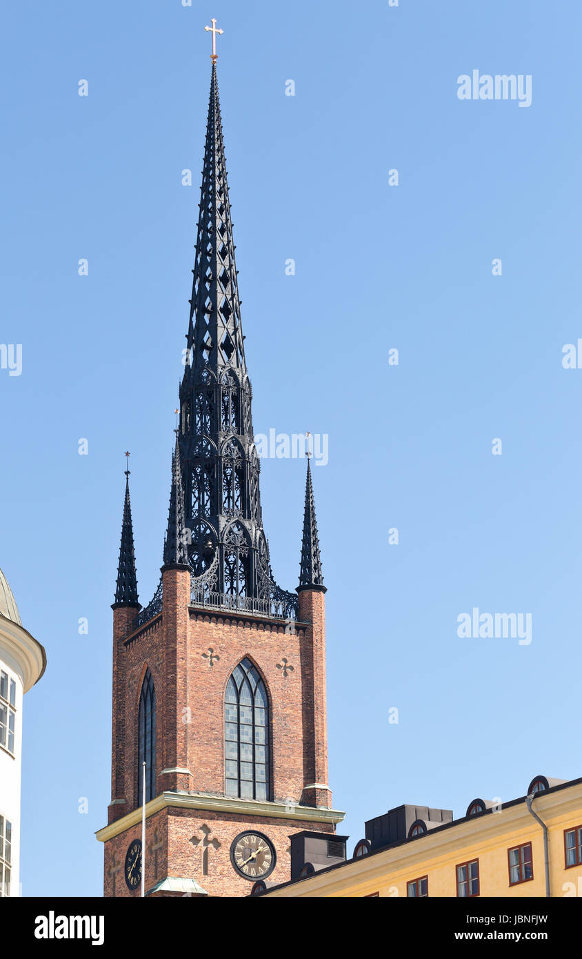 Stockholm, Sweden - Riddarholmskyrkan (Riddarholm Church ) Riddarholmen Stock Photo