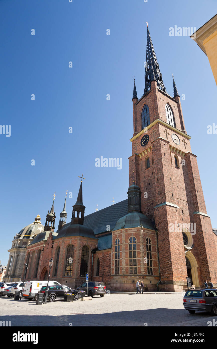 Stockholm, Sweden - Riddarholmskyrkan (Riddarholm Church ) Riddarholmen Stock Photo