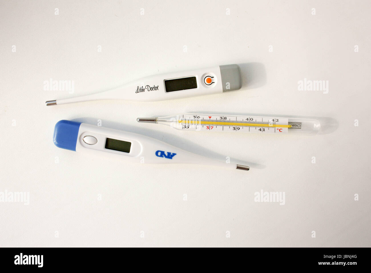 Thermometer pharmacy. Mercury and electronic. Photo for your design