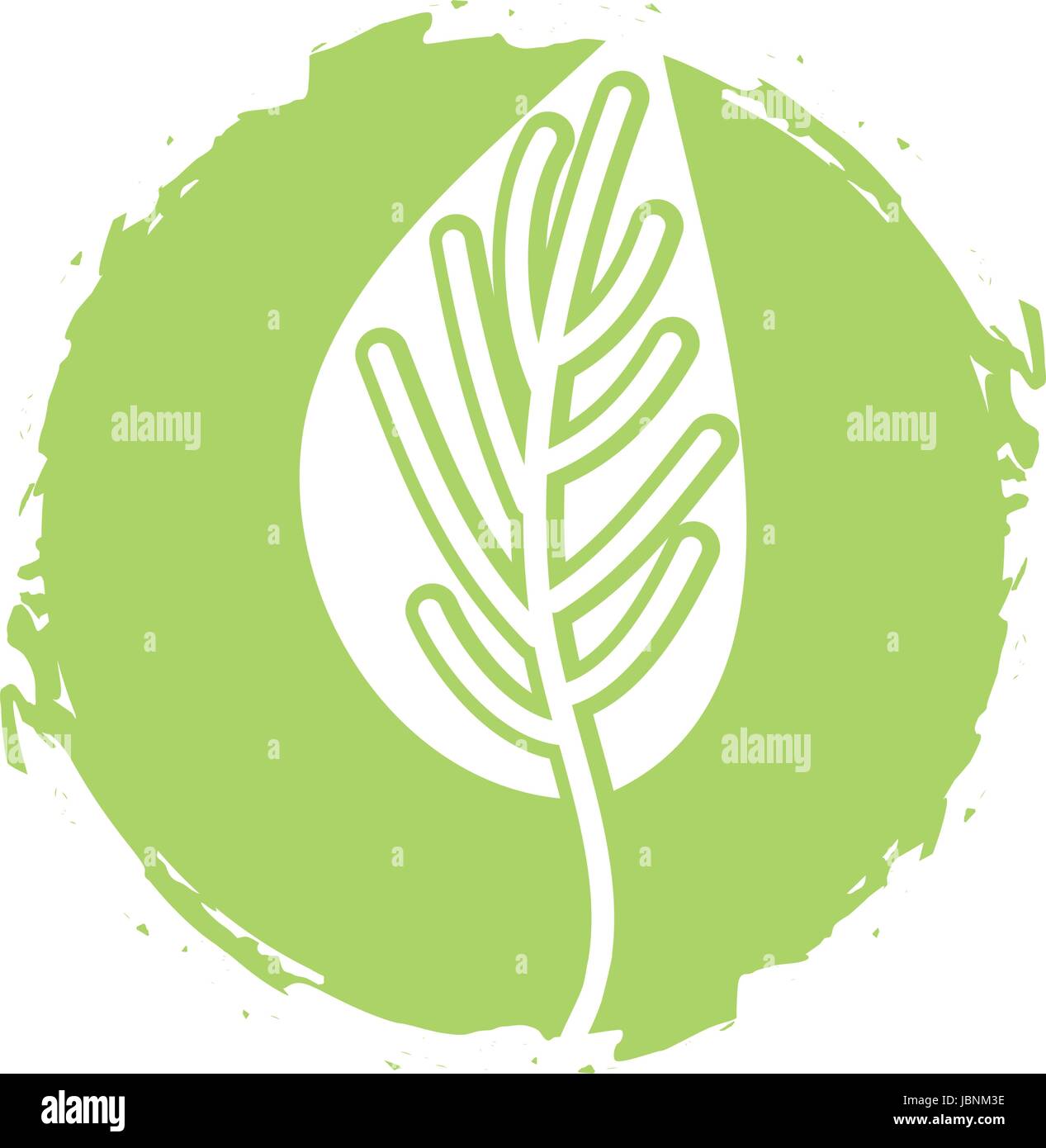 leaf plant isolated icon Stock Vector Image & Art - Alamy