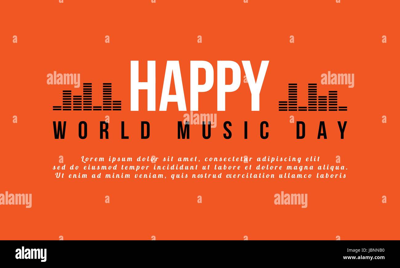 World Music Day Celebration Background Style Stock Vector Image Art Alamy