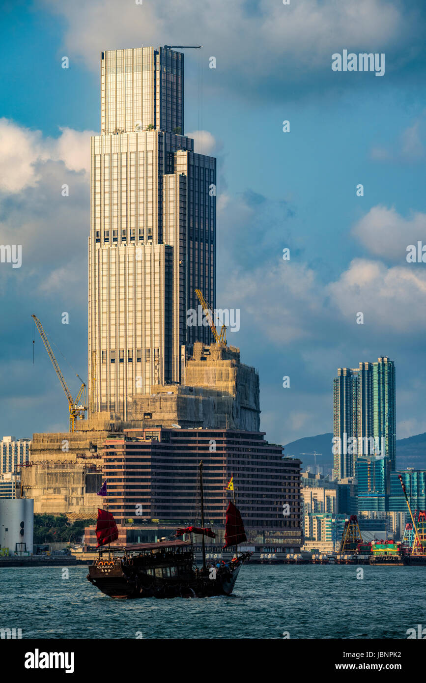 The new Hong Kong Kowloon skyline 2017 and new buildings ...