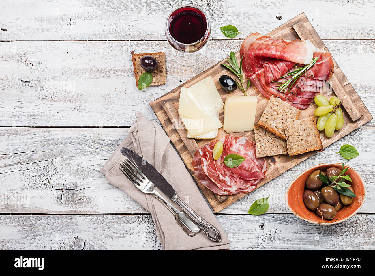 Typical italian antipasto Stock Photo Alamy