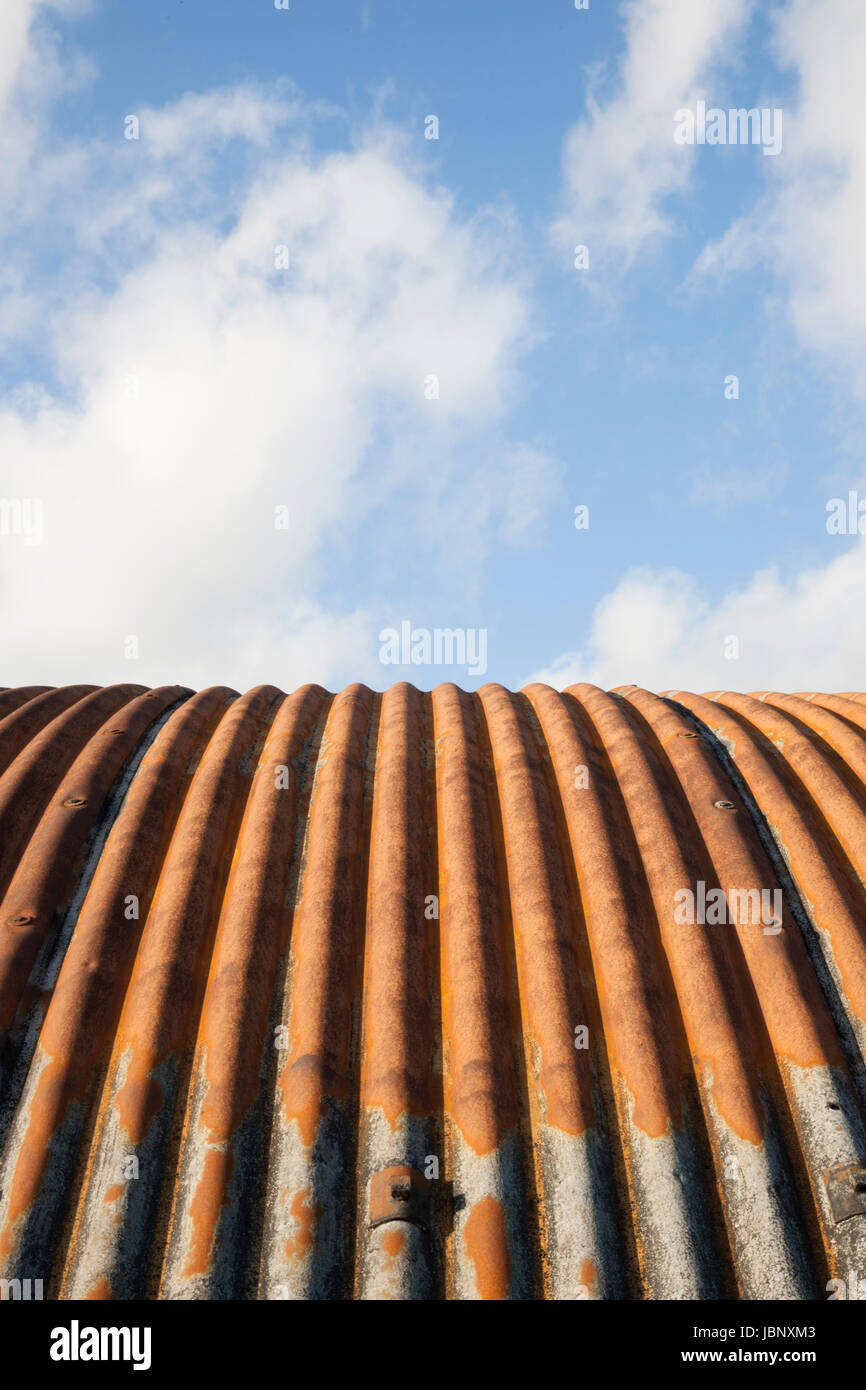 Curved Corrugated Metal Sheets Stock Illustration - Illustration of  isolated, architecture: 30608305