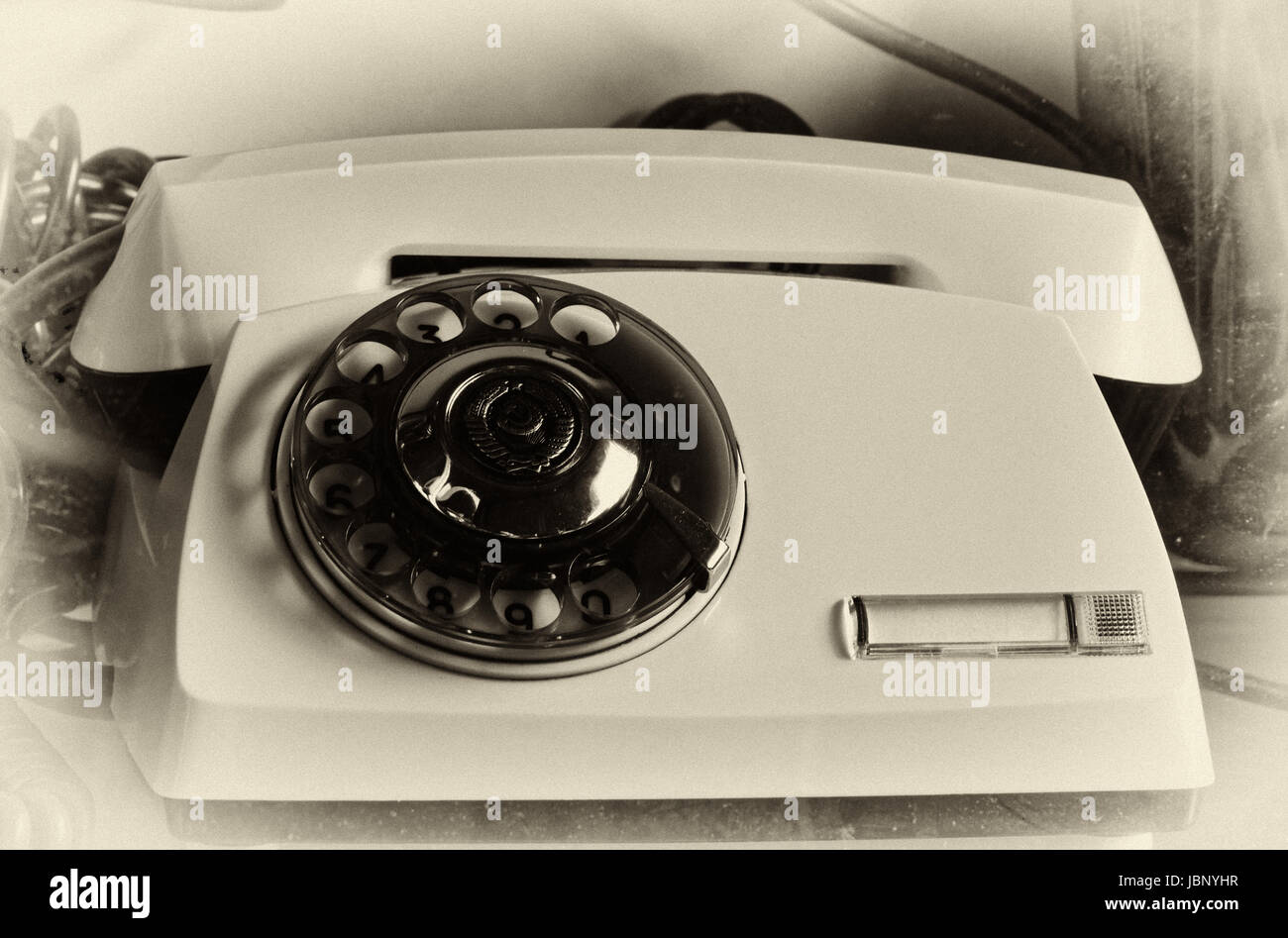 Photo of old telephone set Stock Photo Alamy