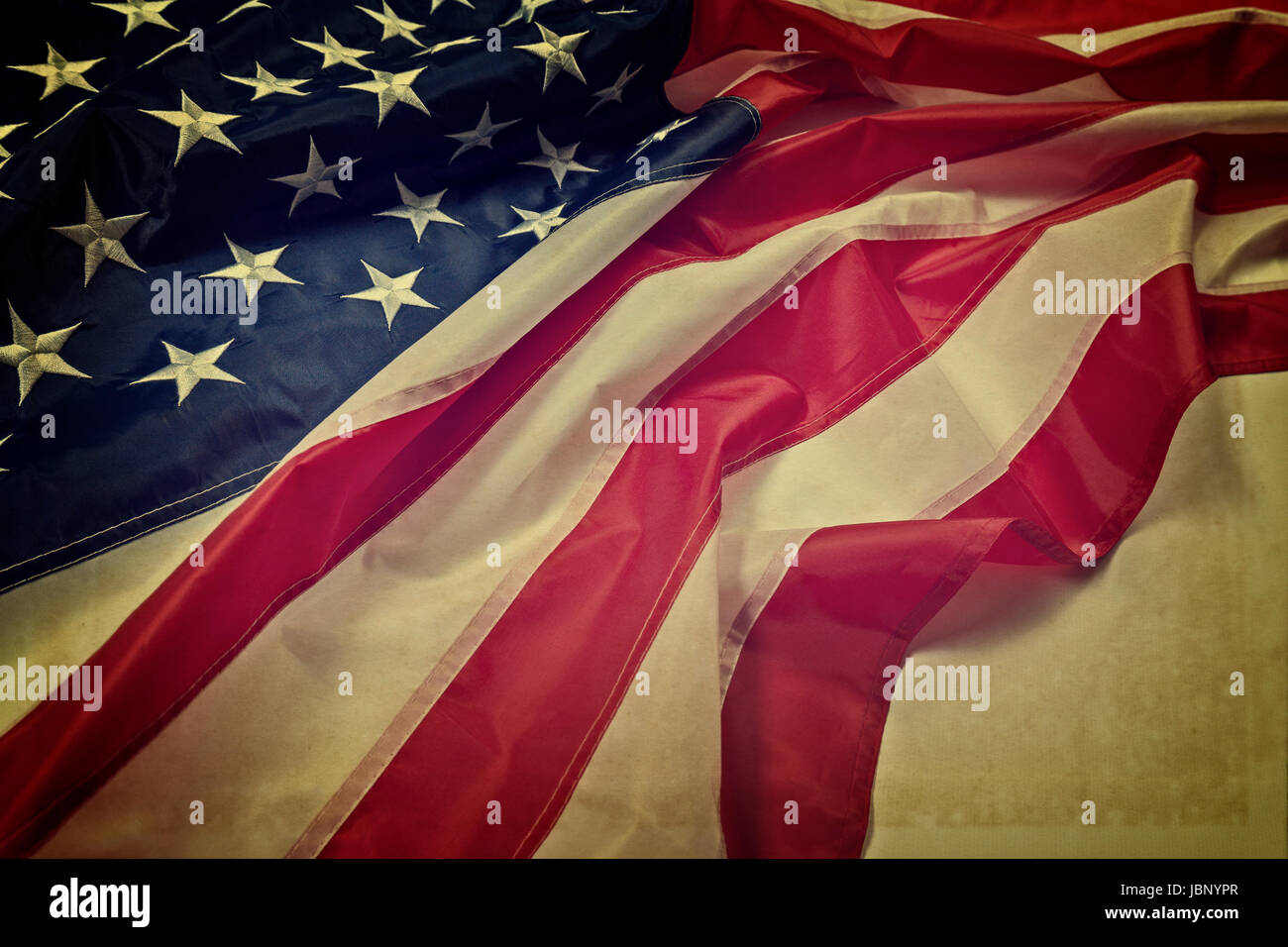 real flag united states of america Stock Photo - Alamy