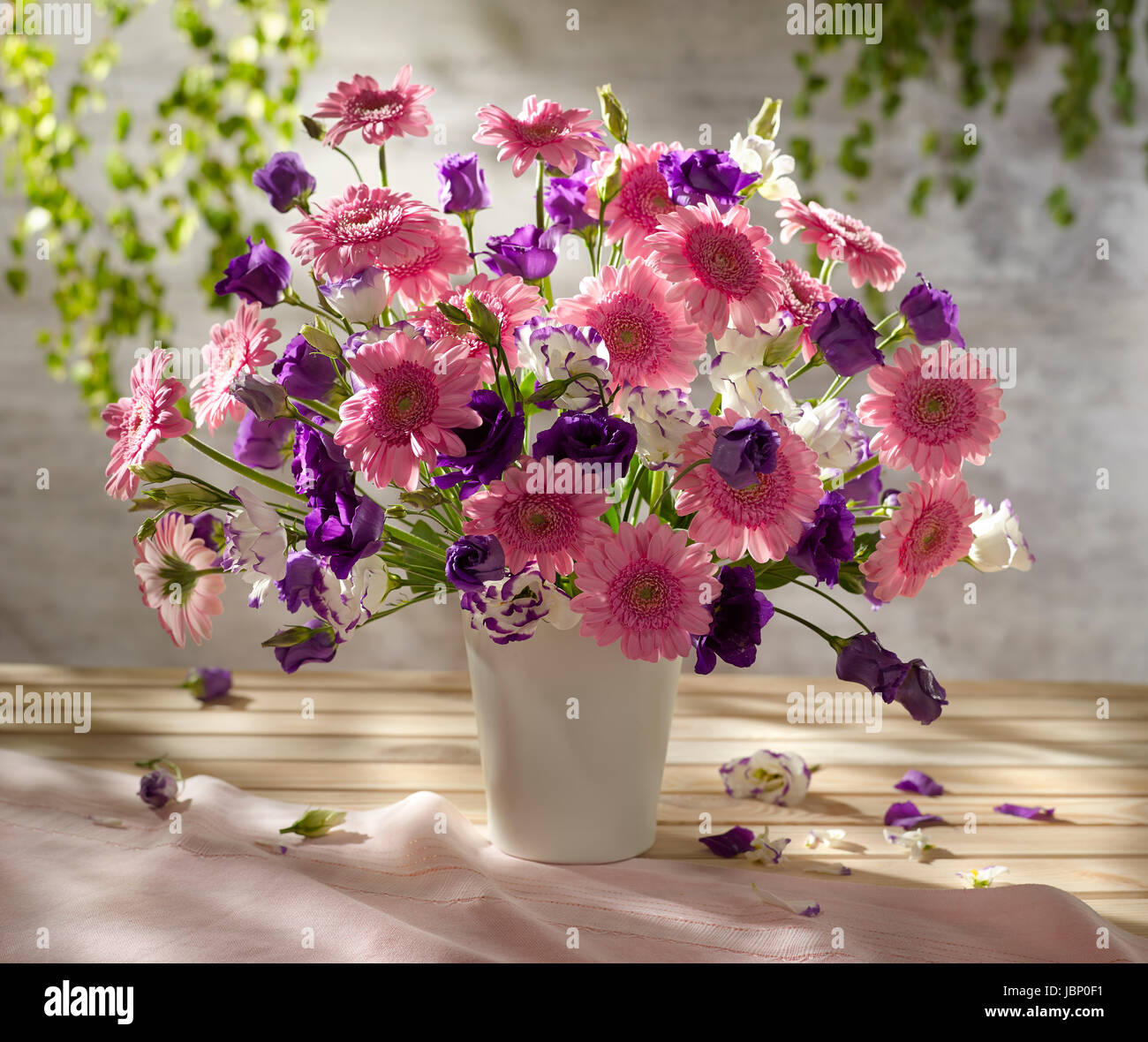 Bouquet of flowers including gerberas. Stock Photo