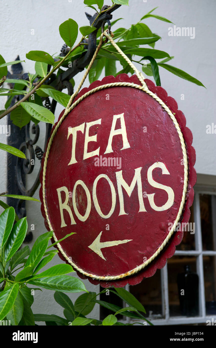 English tea room signs Stock Photo