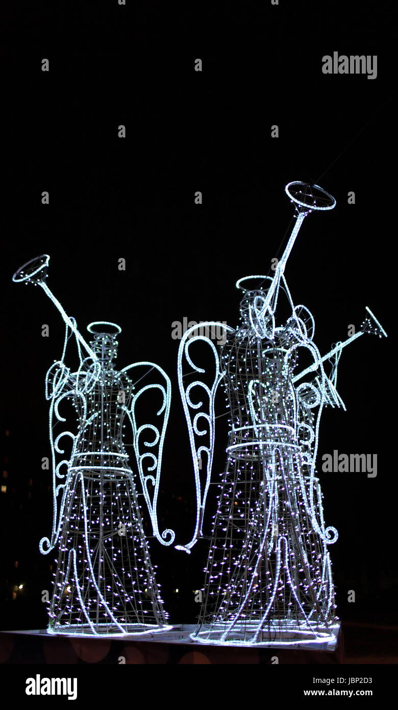 Silhouette angel trumpet hi-res stock photography and images - Alamy