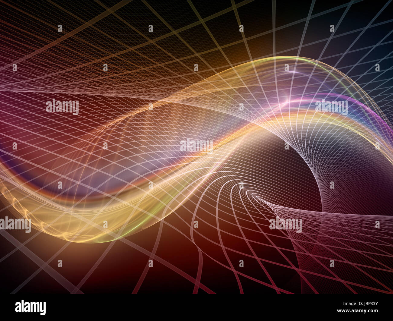 Fractal Realms series. Abstract design made of fractal elements, grids ...