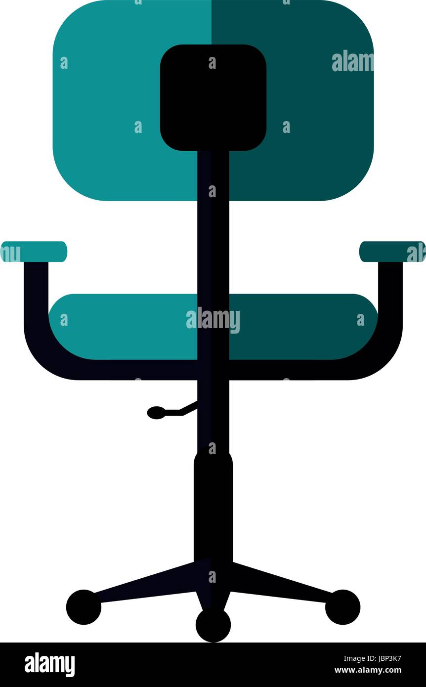 chair office flat illustration shadow Stock Vector Image & Art - Alamy