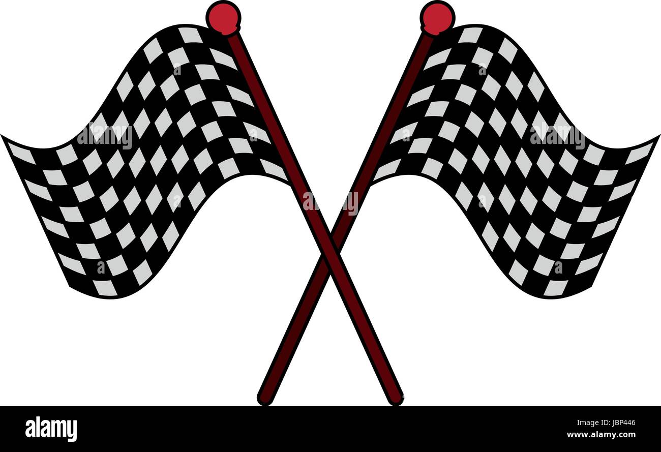 racing flag flat illustration Stock Vector Image & Art - Alamy
