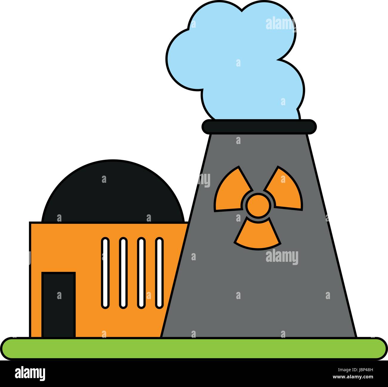 factory illustration cartoon flat Stock Vector Image & Art - Alamy