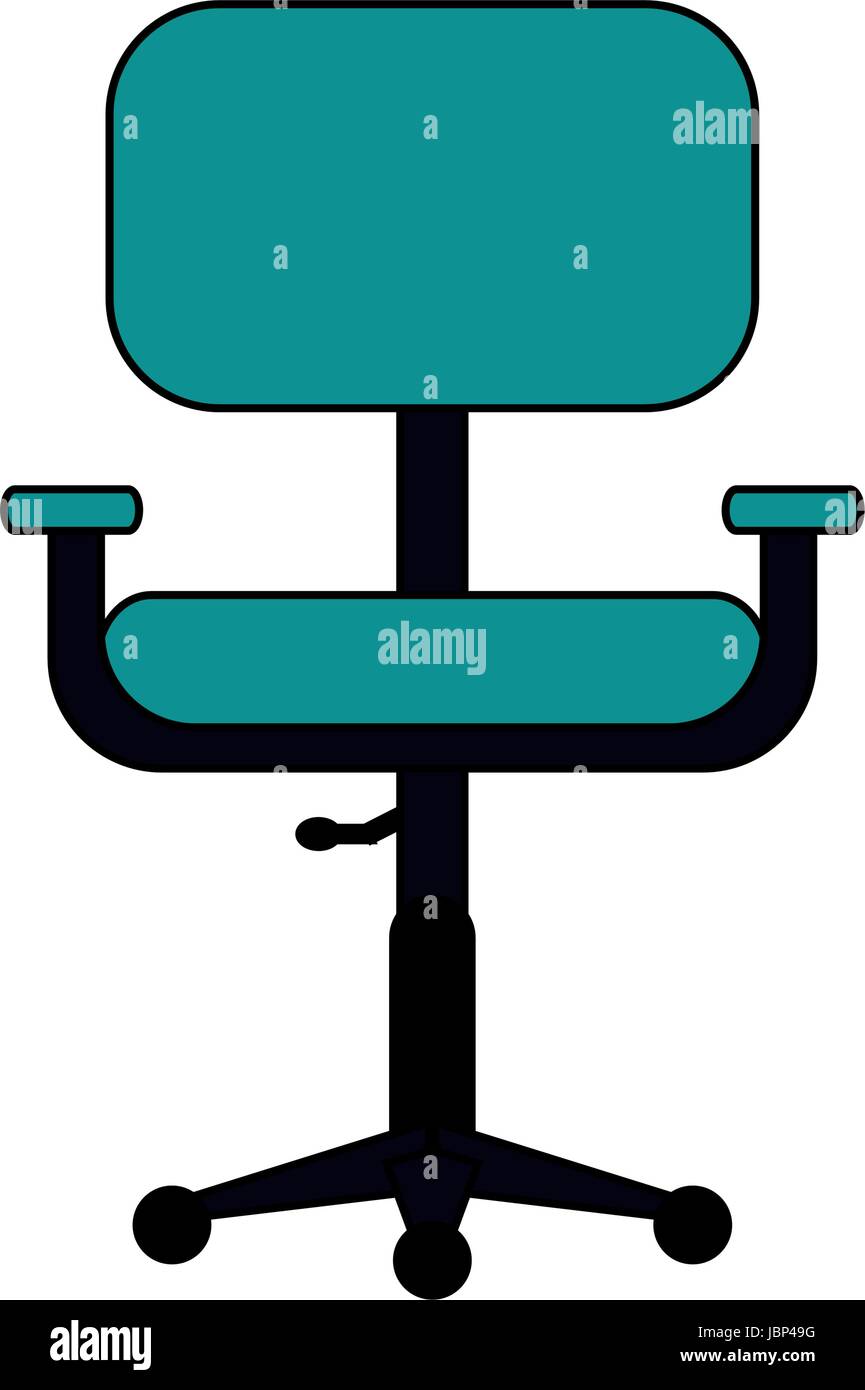 chair office flat illustration Stock Vector Image & Art - Alamy