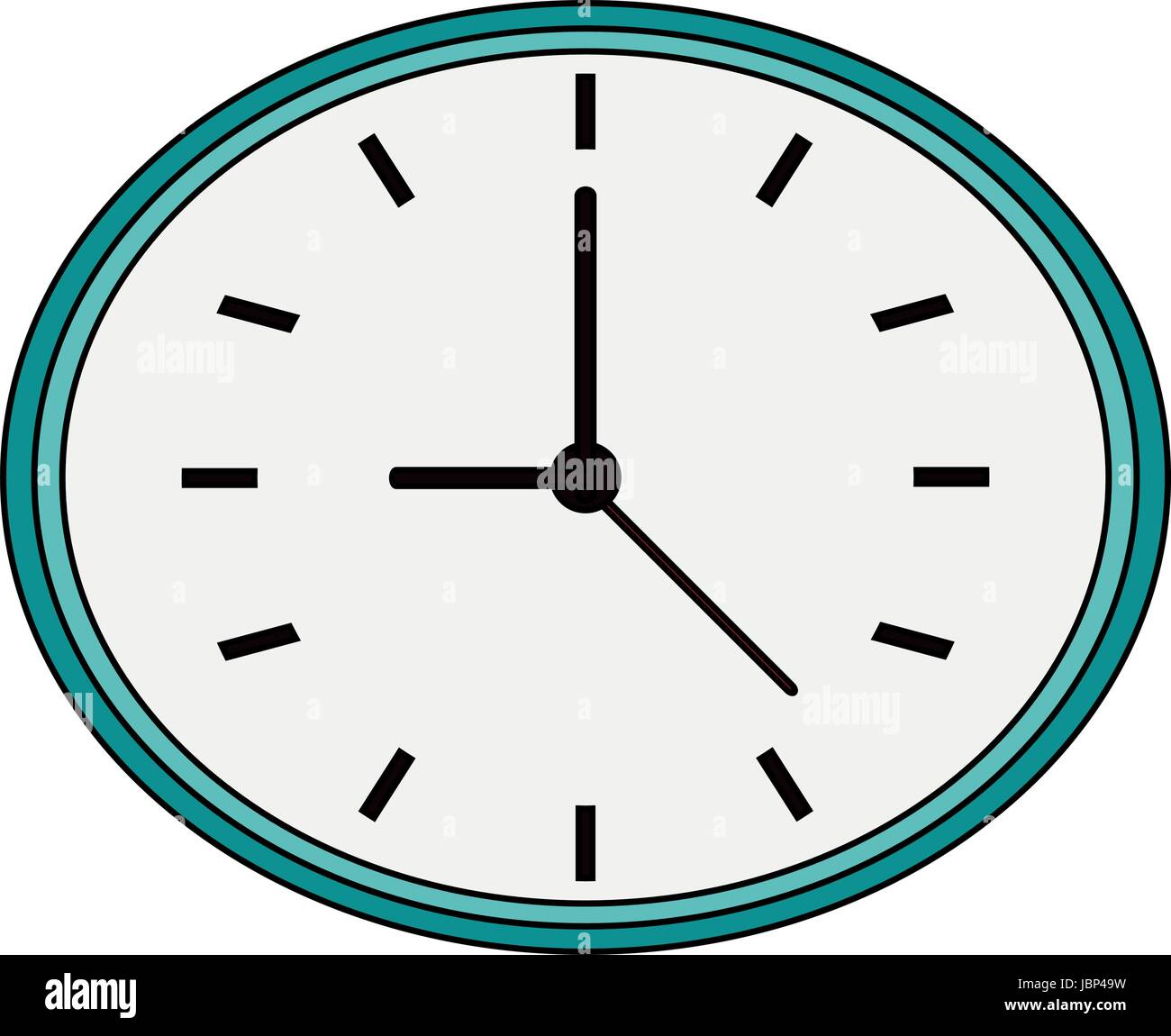clock flat illustration Stock Vector Image & Art - Alamy