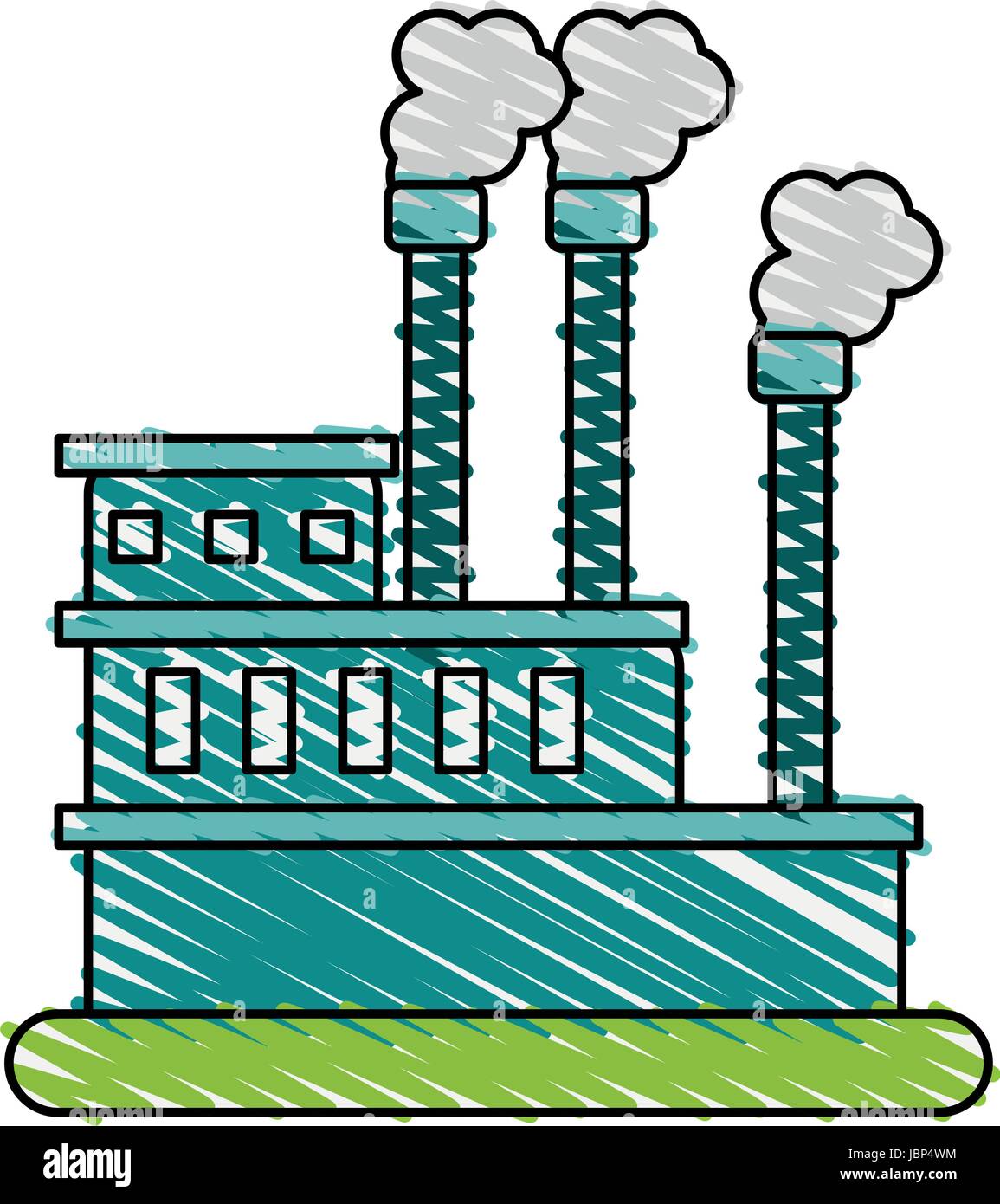 factory illustration cartoon doodle Stock Vector Image & Art - Alamy