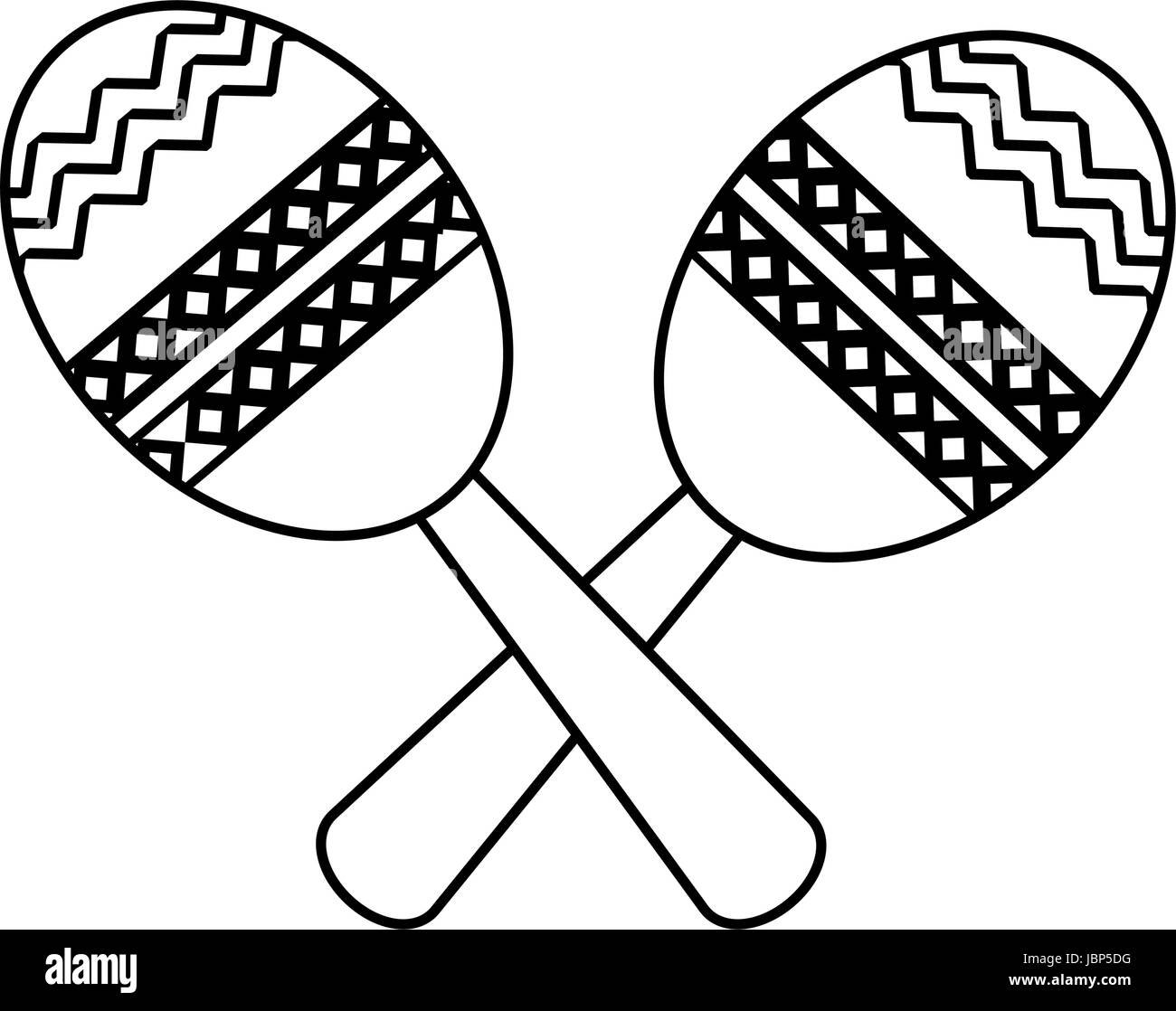 maracas silhouette illustration Stock Vector Image & Art Alamy