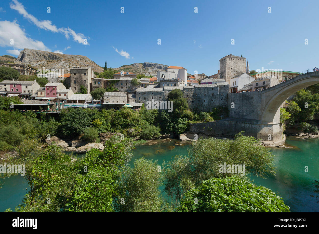 View of Mostar from near the famous bridge Stock Photo - Alamy