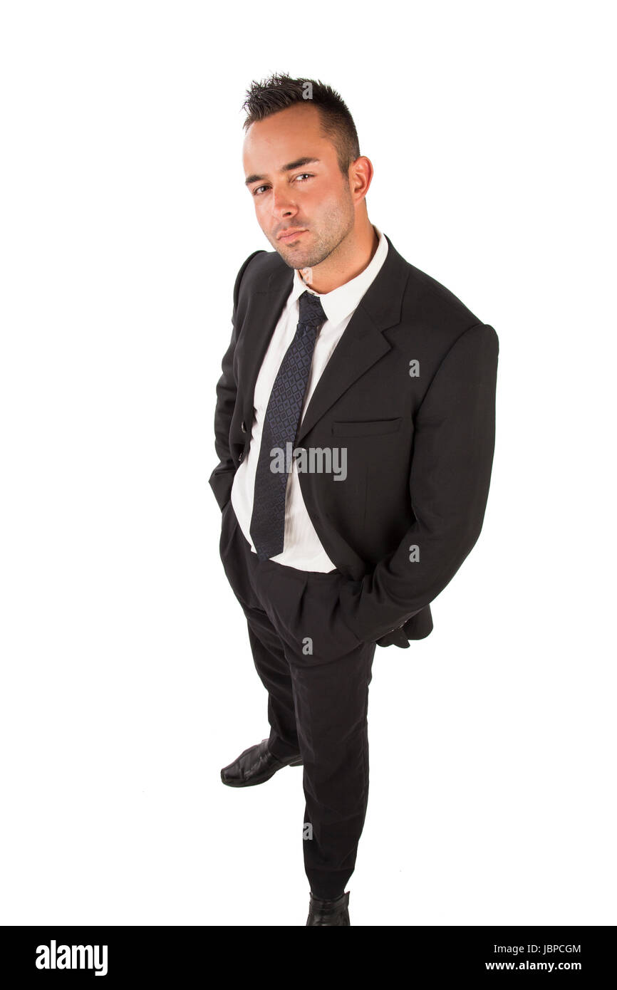 young attractive businessman isolated Stock Photo