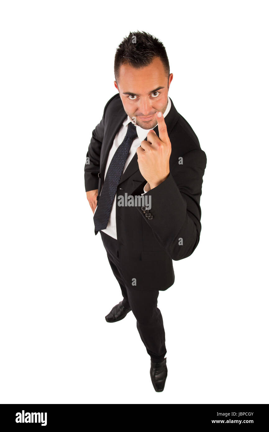 young attractive businessman isolated Stock Photo