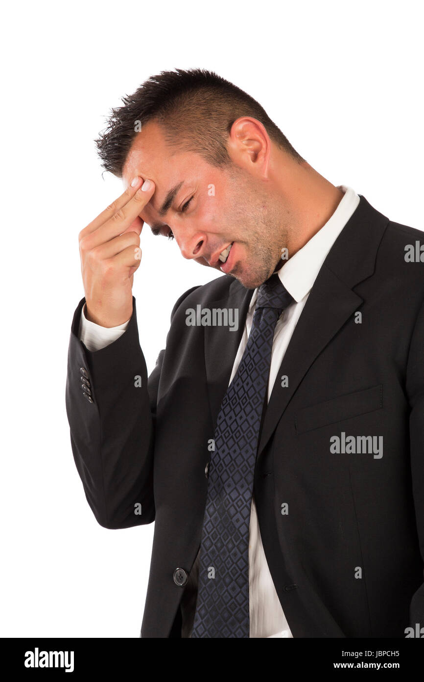 young attractive businessman isolated Stock Photo
