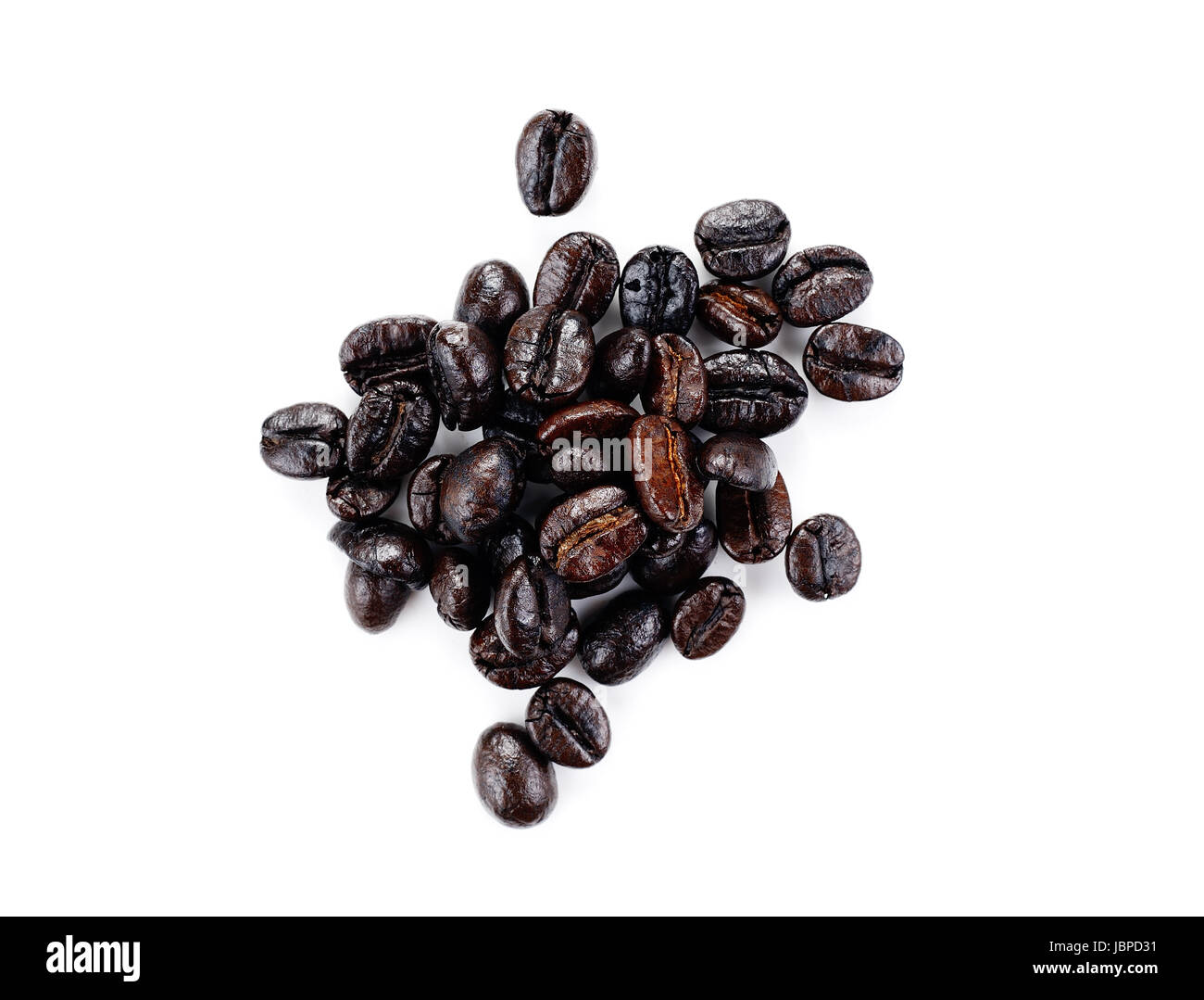 Coffee Beans isolated on a white background Stock Photo - Alamy