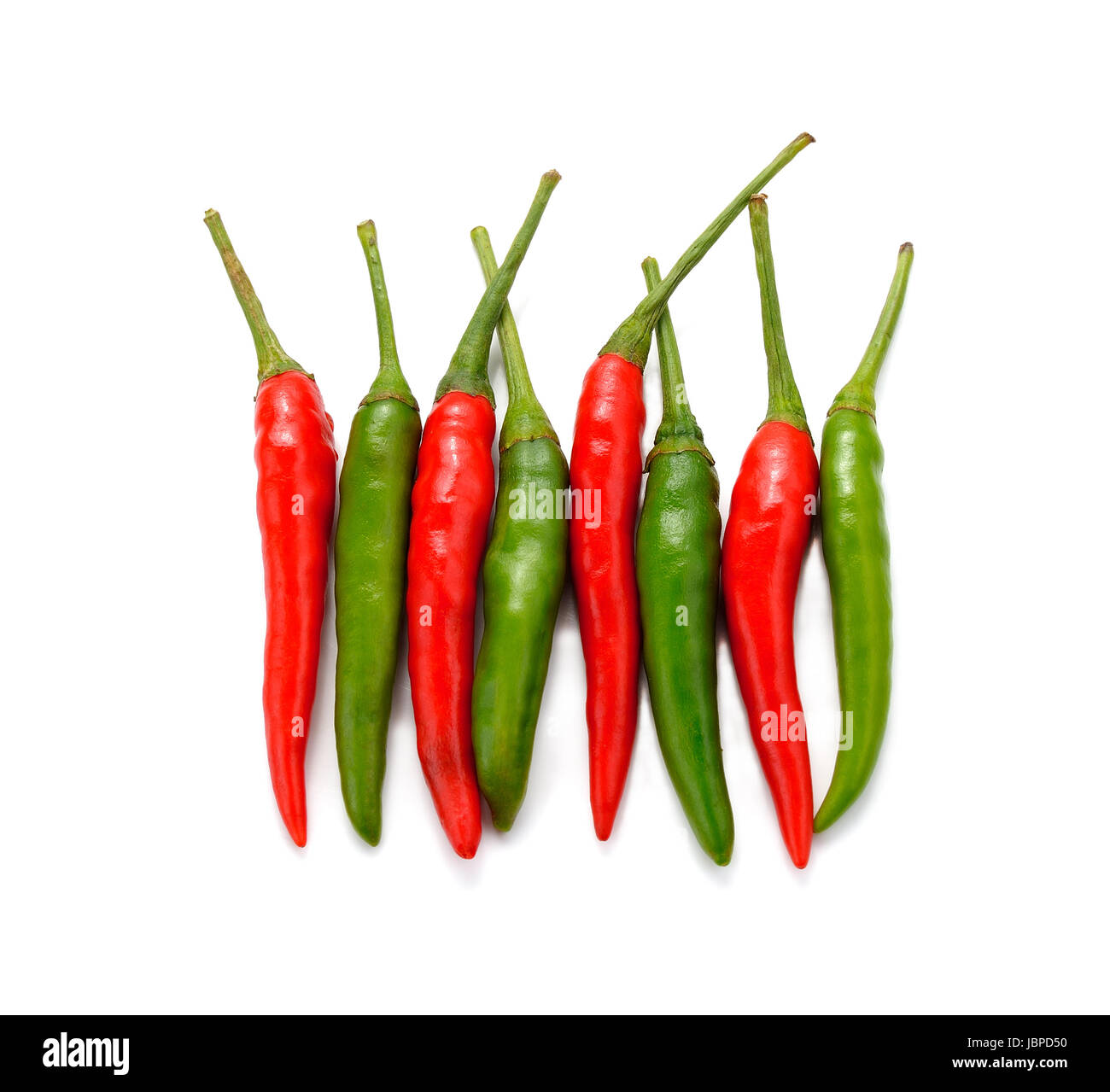 Chilli peppers isolated on white background Stock Photo - Alamy