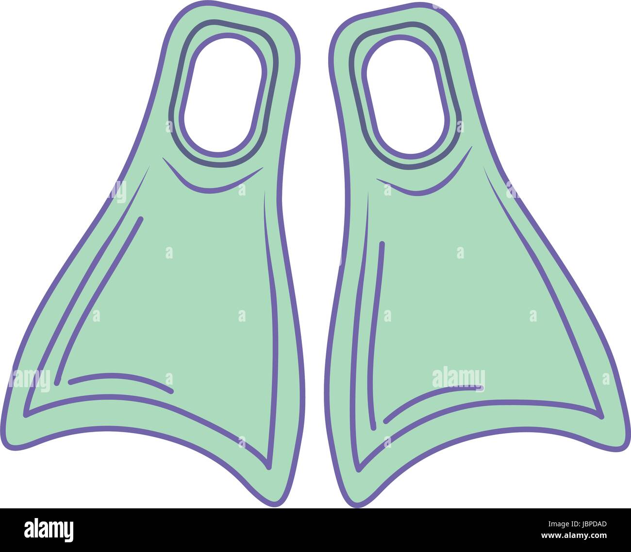 diving fin to be underwater adventure Stock Vector Image & Art Alamy