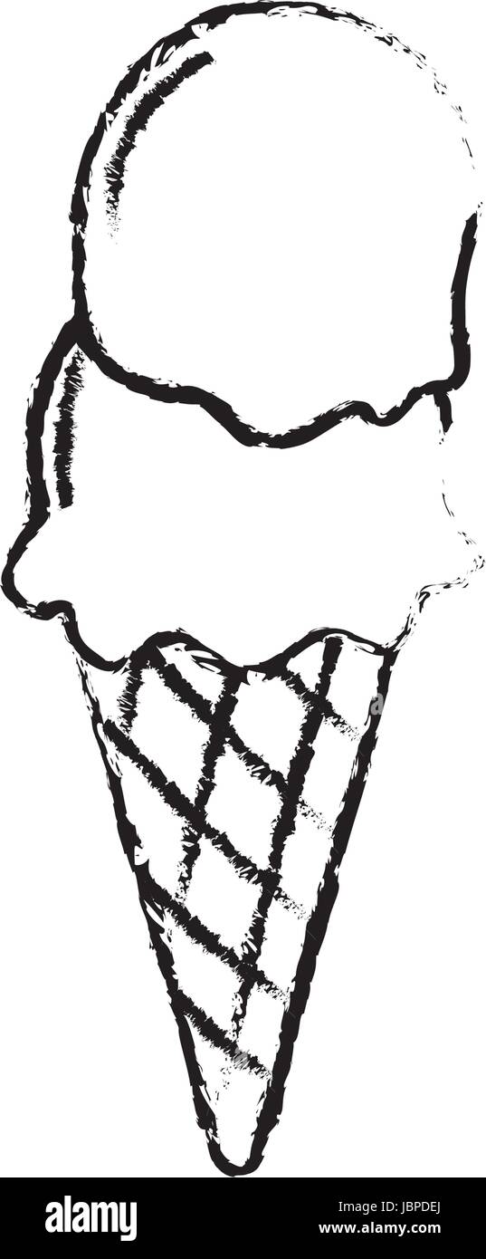 figure delicious ice cream to refresh the day Stock Vector Image & Art