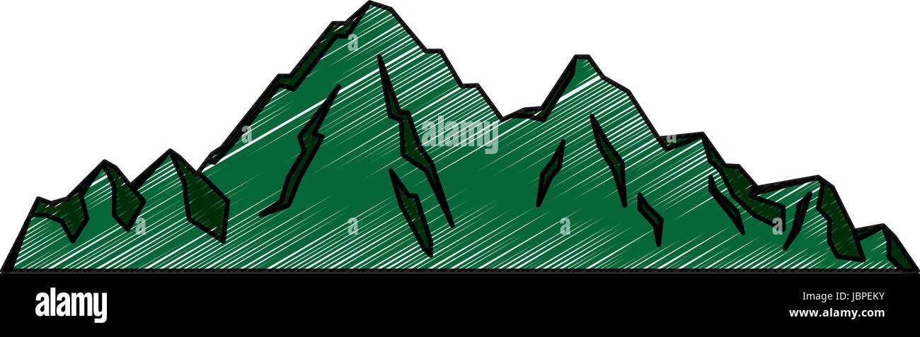 mountain peak alpine nature tourism Stock Vector Image & Art - Alamy